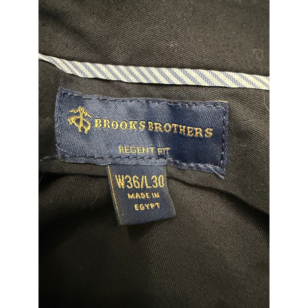 Brooks Brothers Regent Fit Wool Blend Dress Pants Charcoal Grey 36x29 - Picture 4 of 6